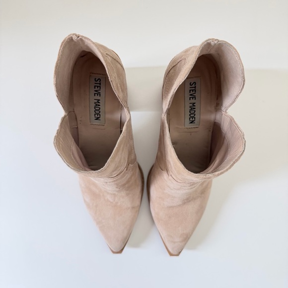 Steve Madden Beige Heeled Boots - Picture 2 of 6